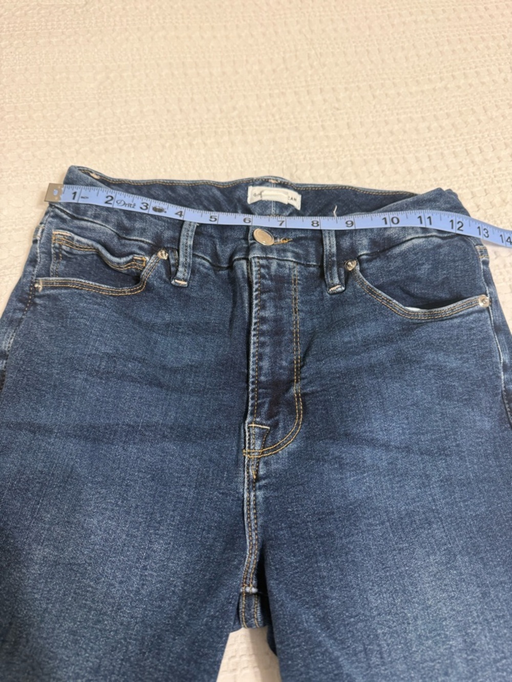 Dark Blue Women's Slim Jeans - Picture 6 of 9